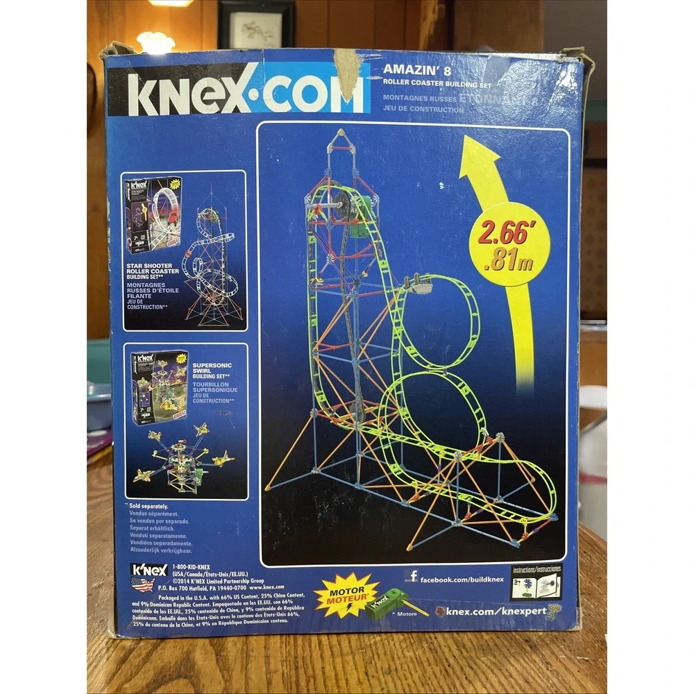 K'nex Amazin' 8 Roller Coaster Building Set (Model 13409)